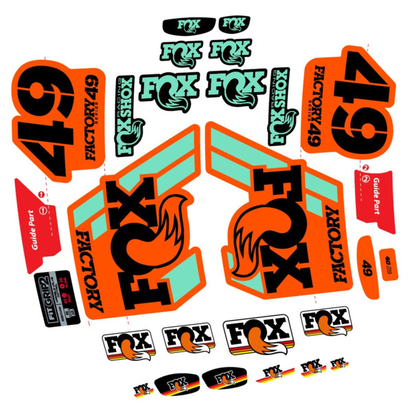 Fox 49 Factory 2019 Pegatinas en vinilo adhesivo Horquilla (9)