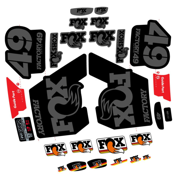 Fox 49 Factory 2019 Pegatinas en vinilo adhesivo Horquilla (12)