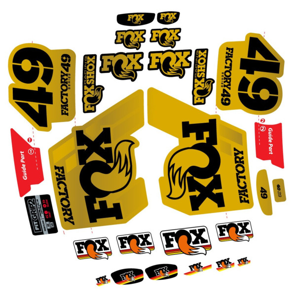 Fox 49 Factory 2019 Pegatinas en vinilo adhesivo Horquilla (13)