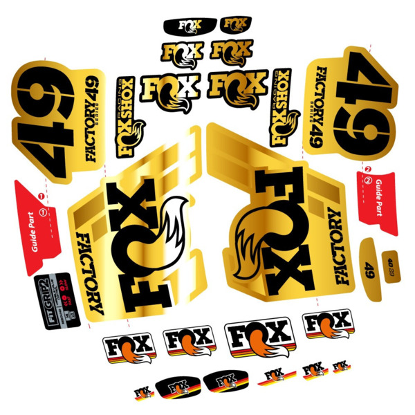 Fox 49 Factory 2019 Pegatinas en vinilo adhesivo Horquilla (14)