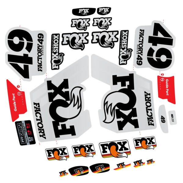 Fox 49 Factory 2019 Pegatinas en vinilo adhesivo Horquilla (15)
