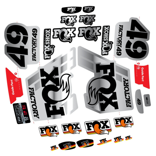 Fox 49 Factory 2019 Pegatinas en vinilo adhesivo Horquilla (16)