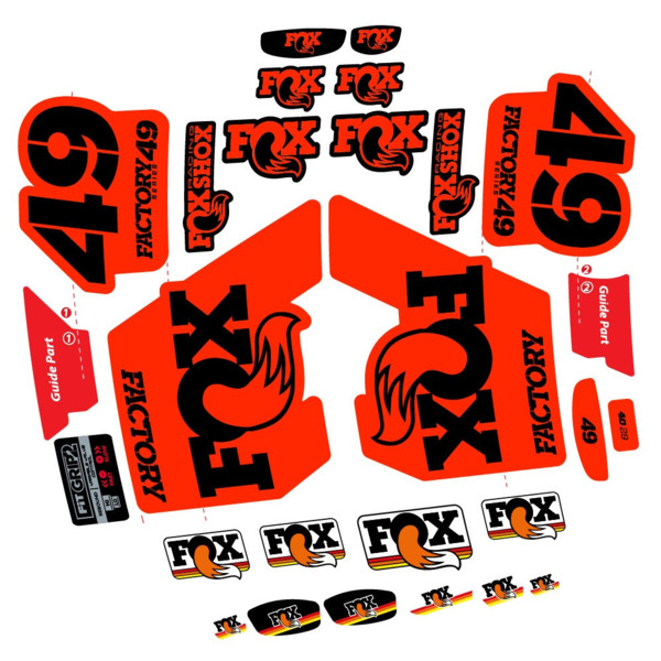 Fox 49 Factory 2019 Pegatinas en vinilo adhesivo Horquilla (18)