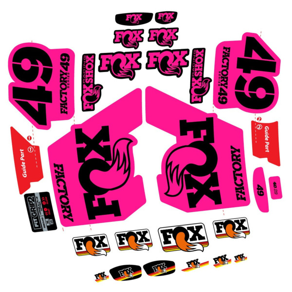 Fox 49 Factory 2019 Pegatinas en vinilo adhesivo Horquilla (20)