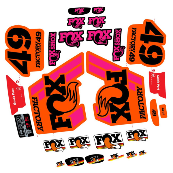 Fox 49 Factory 2019 Pegatinas en vinilo adhesivo Horquilla (21)