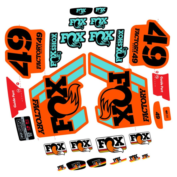 Fox 49 Factory 2019 Pegatinas en vinilo adhesivo Horquilla (22)