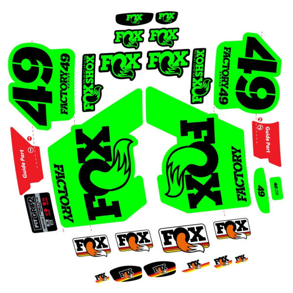 Fox 49 Factory 2019 Pegatinas en vinilo adhesivo Horquilla (23)