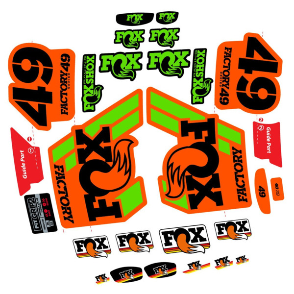 Fox 49 Factory 2019 Pegatinas en vinilo adhesivo Horquilla (24)