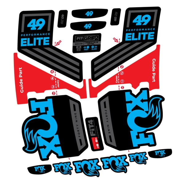 Fox 49 Performance Elite 2019 Pegatinas en vinilo adhesivo Horquilla (4)