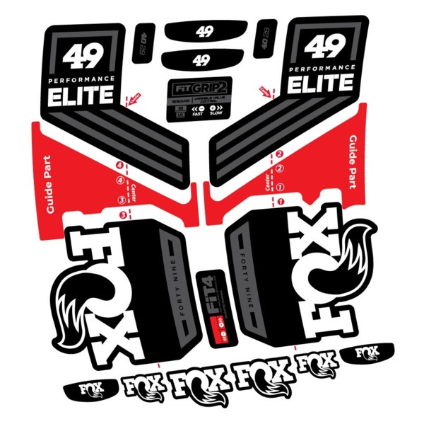 Fox 49 Performance Elite 2019 Pegatinas en vinilo adhesivo Horquilla (6)