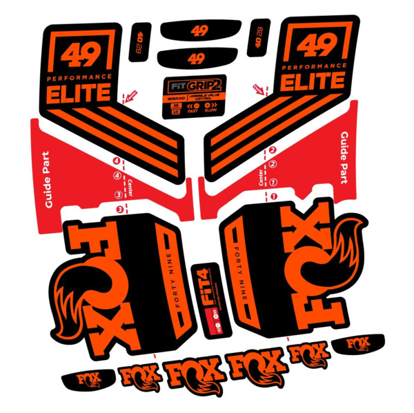 Fox 49 Performance Elite 2019 Pegatinas en vinilo adhesivo Horquilla (10)