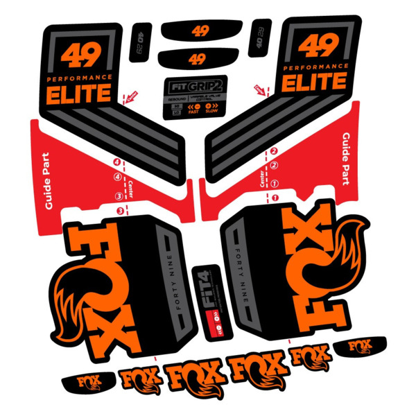 Fox 49 Performance Elite 2019 Pegatinas en vinilo adhesivo Horquilla (11)