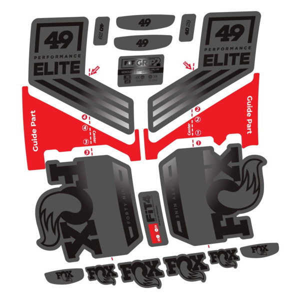 Fox 49 Performance Elite 2019 Pegatinas en vinilo adhesivo Horquilla (12)