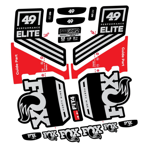 Fox 49 Performance Elite 2019 Pegatinas en vinilo adhesivo Horquilla (15)