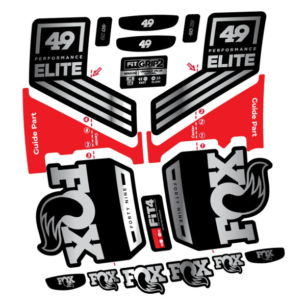 Fox 49 Performance Elite 2019 Pegatinas en vinilo adhesivo Horquilla (16)