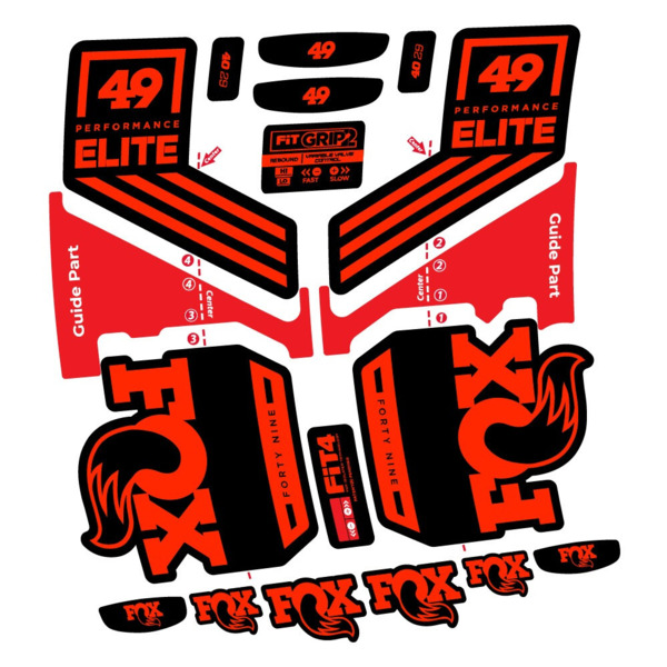Fox 49 Performance Elite 2019 Pegatinas en vinilo adhesivo Horquilla (18)
