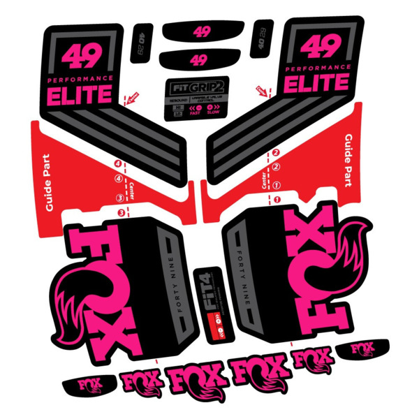 Fox 49 Performance Elite 2019 Pegatinas en vinilo adhesivo Horquilla (21)