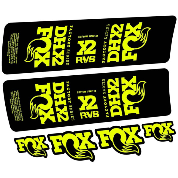 Fox DHX2 2019 Pegatinas en vinilo adhesivo Amortiguador (2)