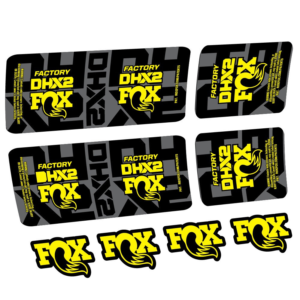 Fox DHX2 Factory Pegatinas en vinilo adhesivo Amortiguador (1)