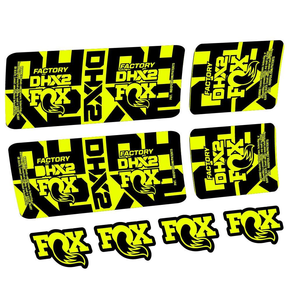 Fox DHX2 Factory Pegatinas en vinilo adhesivo Amortiguador (1)
