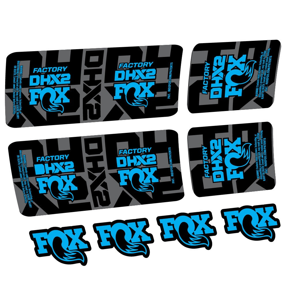Fox DHX2 Factory Pegatinas en vinilo adhesivo Amortiguador (4)