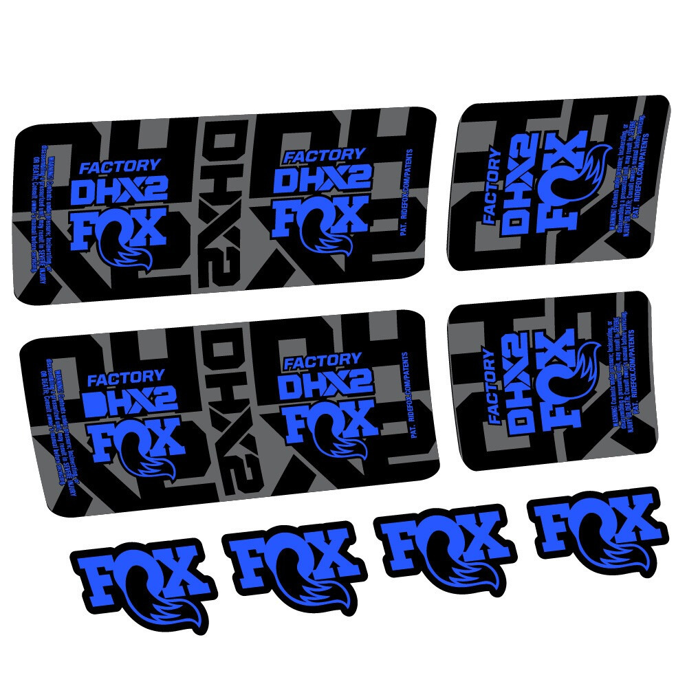 Fox DHX2 Factory Pegatinas en vinilo adhesivo Amortiguador (5)