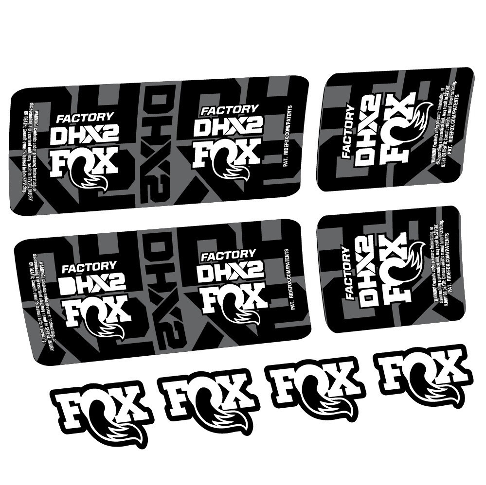 Fox DHX2 Factory Pegatinas en vinilo adhesivo Amortiguador (6)