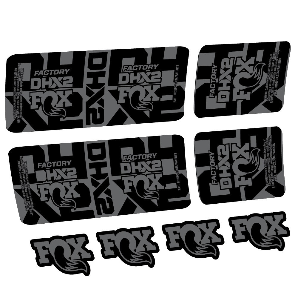 Fox DHX2 Factory Pegatinas en vinilo adhesivo Amortiguador (7)
