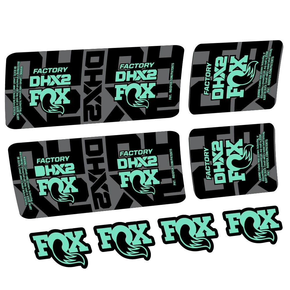 Fox DHX2 Factory Pegatinas en vinilo adhesivo Amortiguador (1)