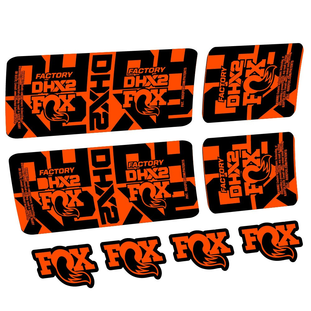 Fox DHX2 Factory Pegatinas en vinilo adhesivo Amortiguador (10)