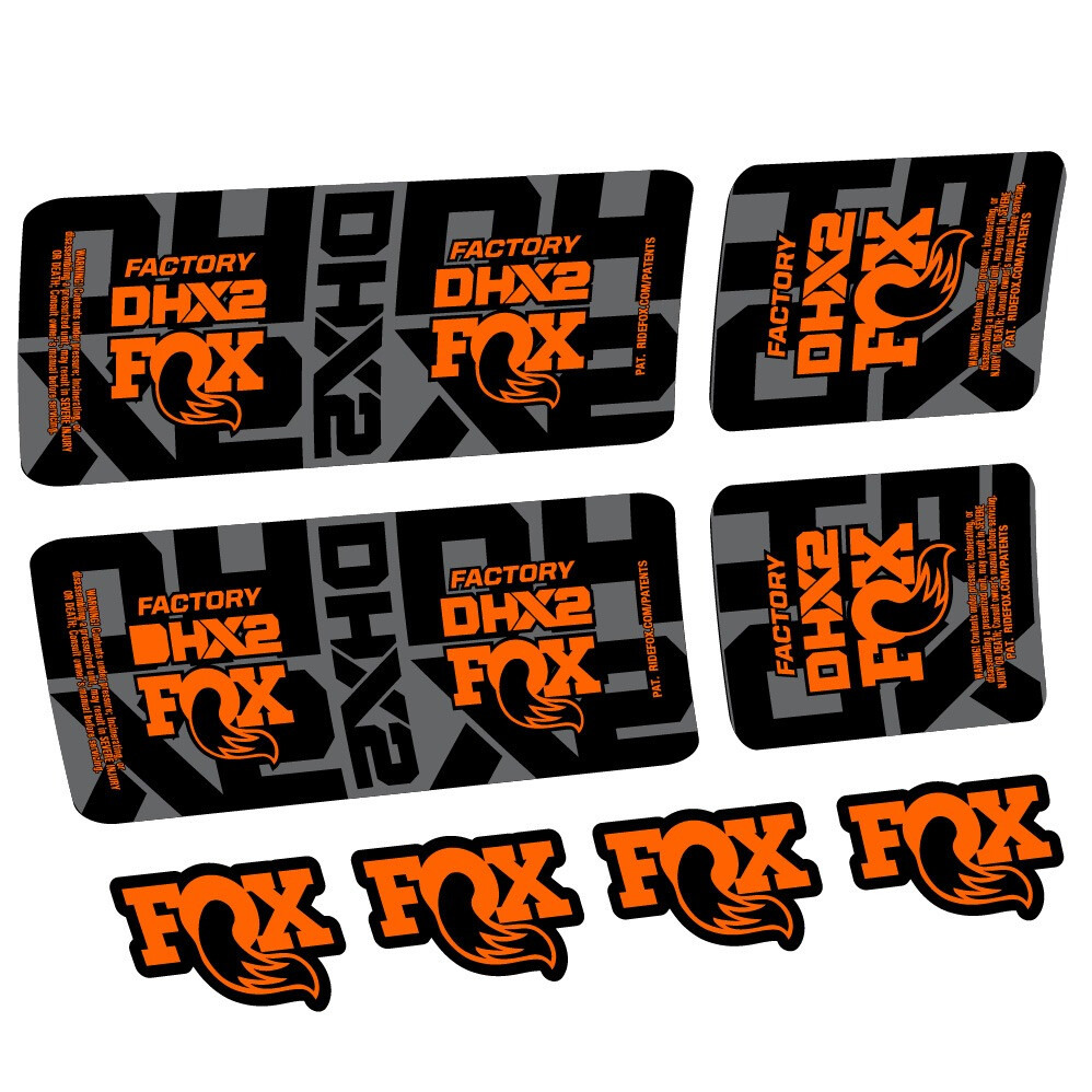 Fox DHX2 Factory Pegatinas en vinilo adhesivo Amortiguador (11)