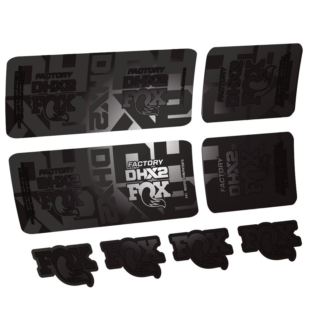 Fox DHX2 Factory Pegatinas en vinilo adhesivo Amortiguador (1)