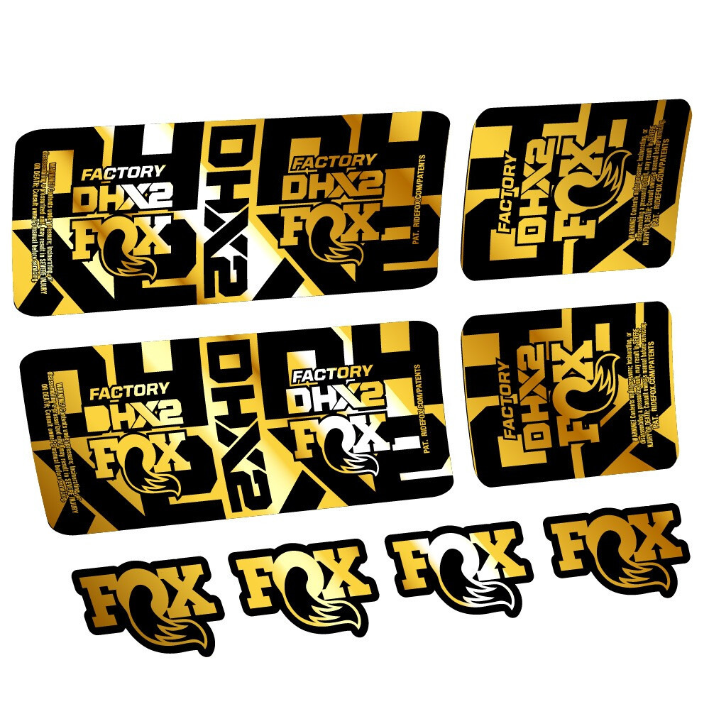 Fox DHX2 Factory Pegatinas en vinilo adhesivo Amortiguador (14)