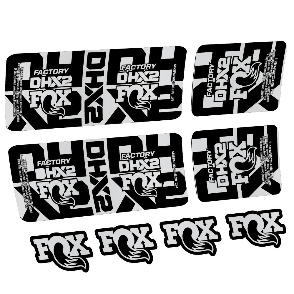 Fox DHX2 Factory Pegatinas en vinilo adhesivo Amortiguador (15)