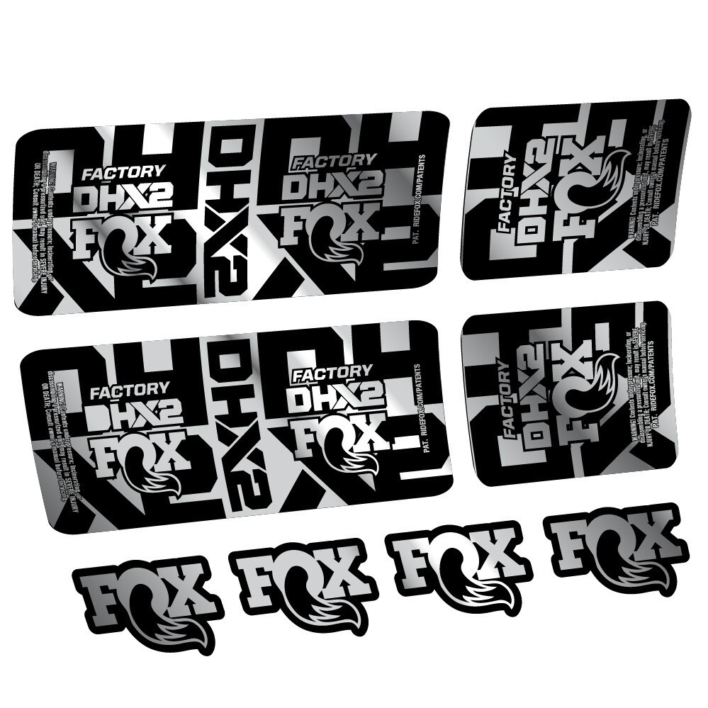 Fox DHX2 Factory Pegatinas en vinilo adhesivo Amortiguador (16)