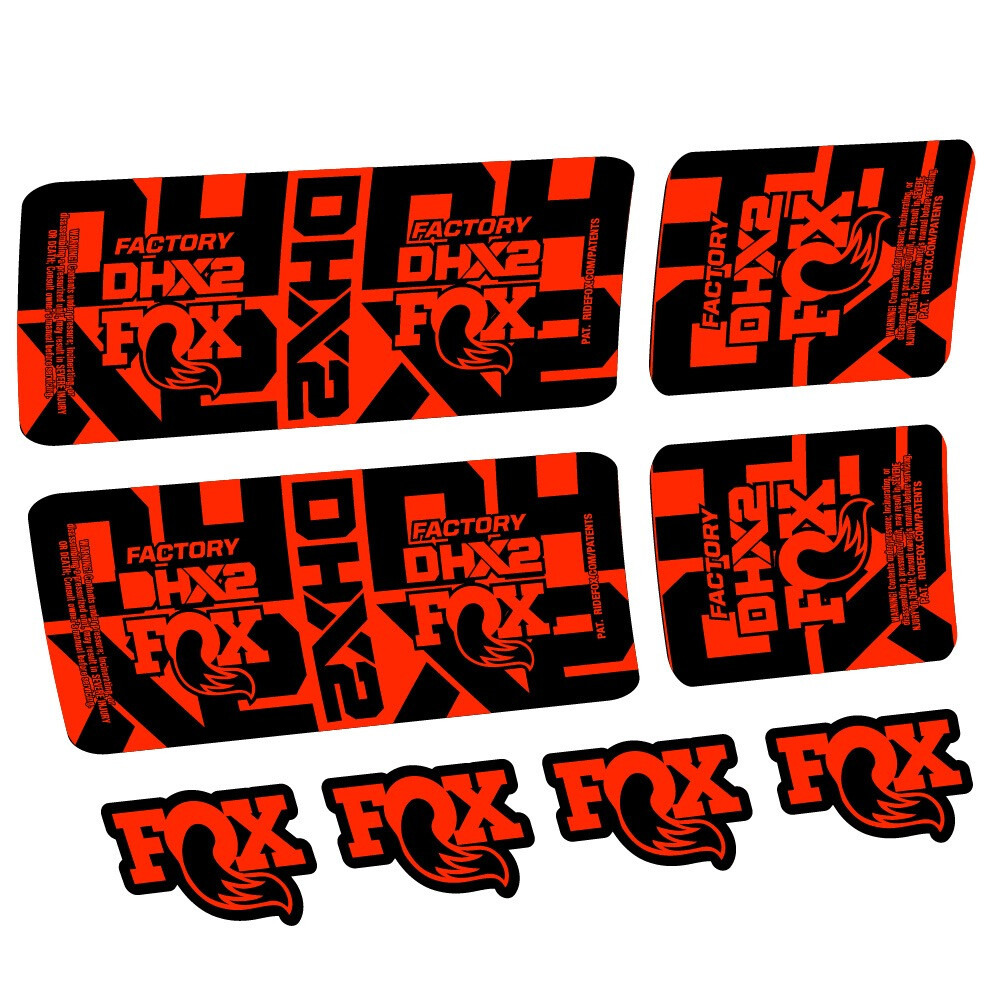Fox DHX2 Factory Pegatinas en vinilo adhesivo Amortiguador (18)