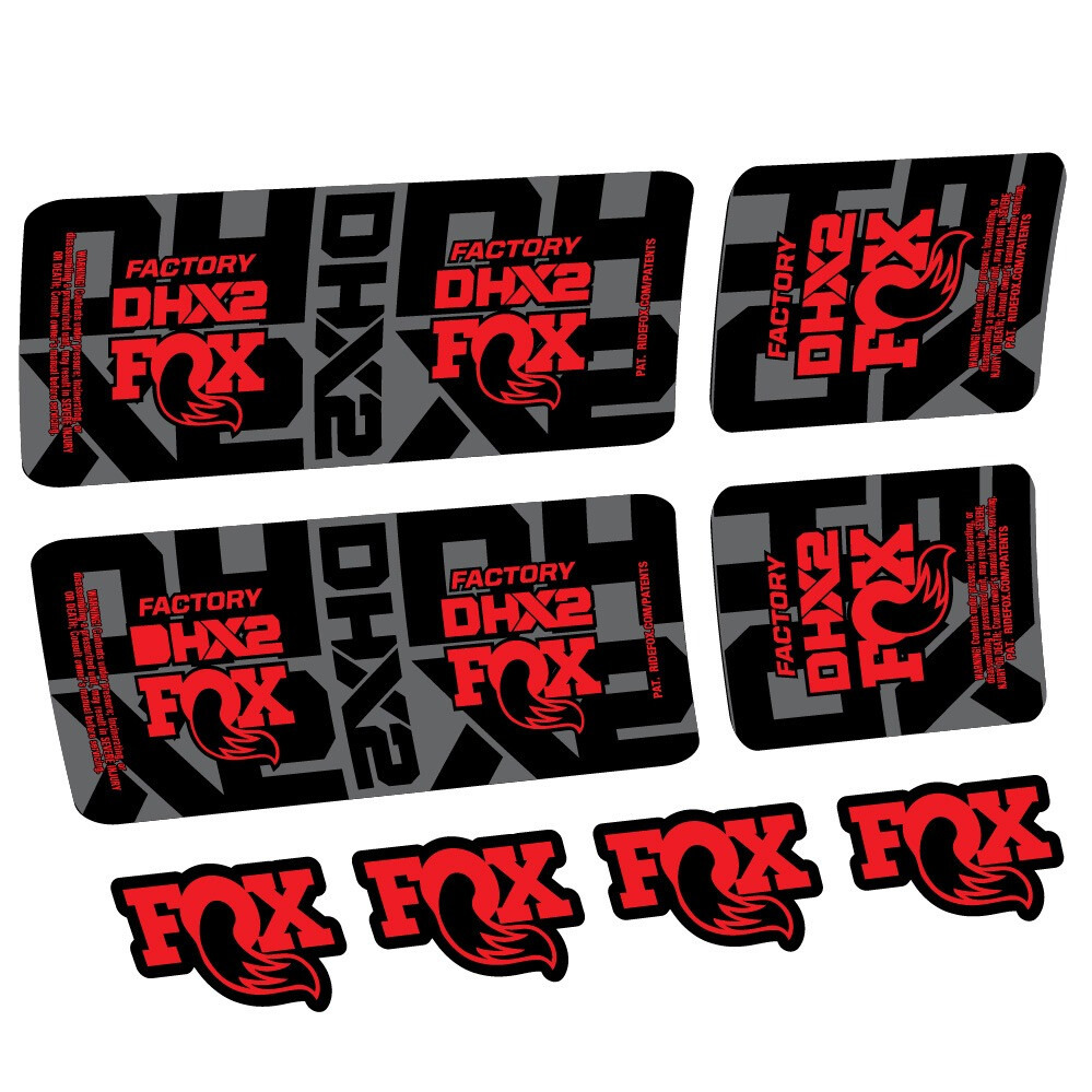 Fox DHX2 Factory Pegatinas en vinilo adhesivo Amortiguador (19)