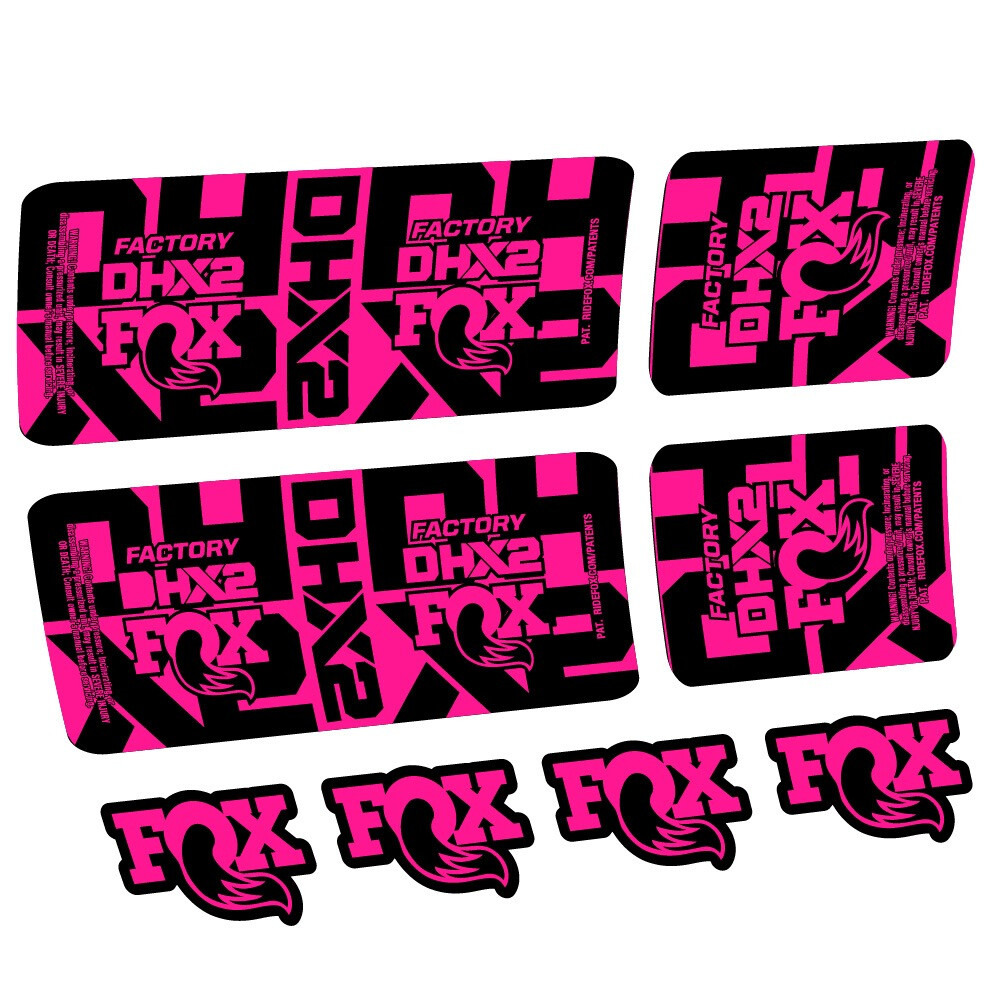 Fox DHX2 Factory Pegatinas en vinilo adhesivo Amortiguador (20)