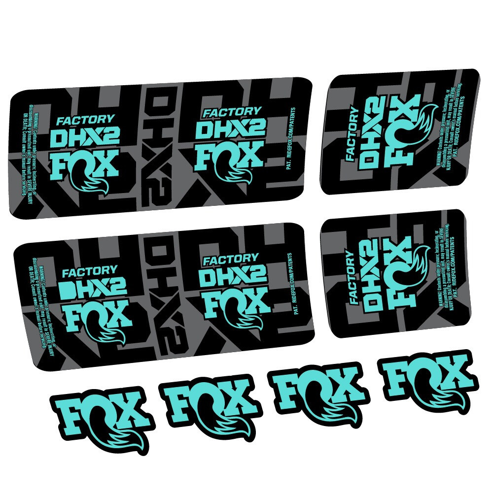 Fox DHX2 Factory Pegatinas en vinilo adhesivo Amortiguador (22)