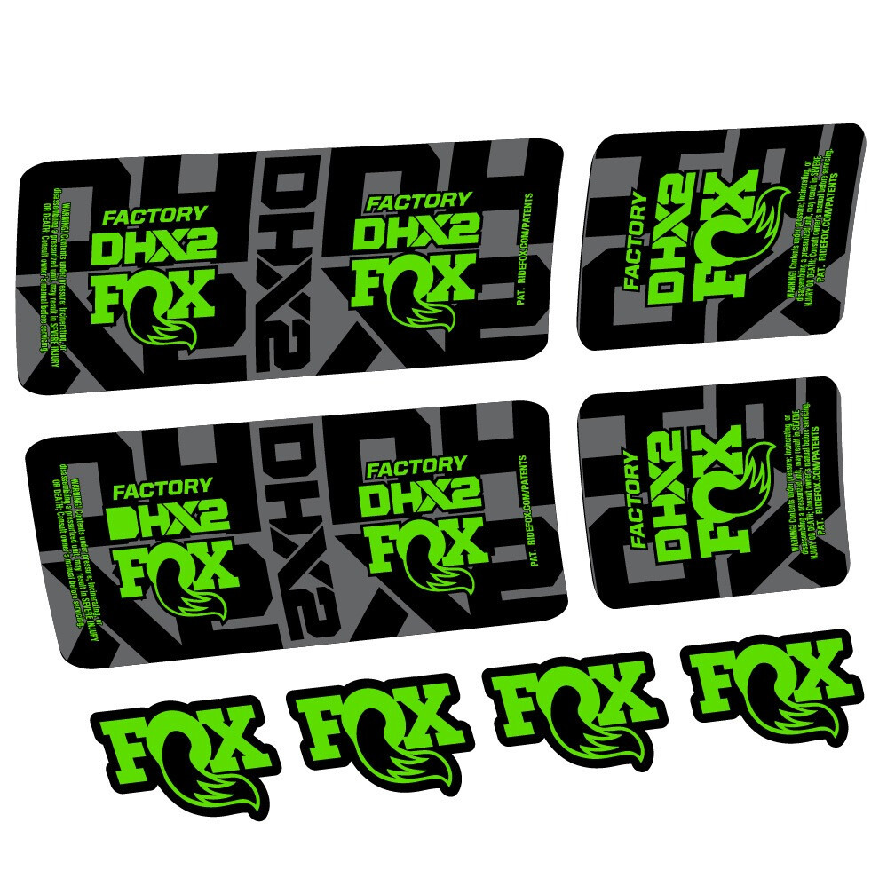 Fox DHX2 Factory Pegatinas en vinilo adhesivo Amortiguador (24)