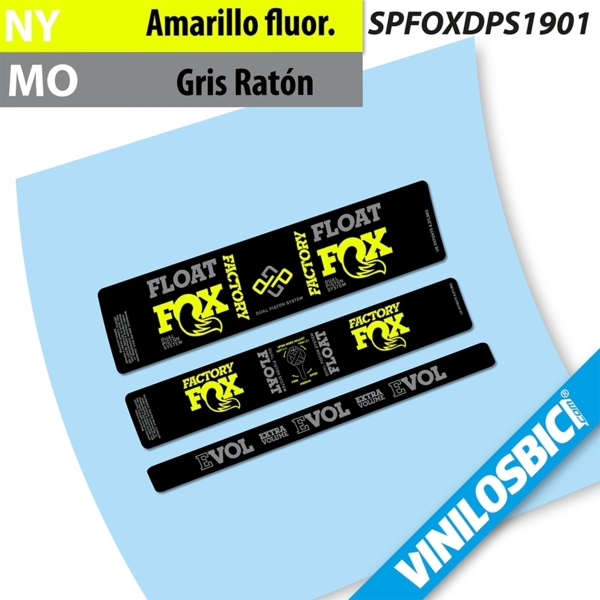 Fox DPS factory 2019 pegatinas en vinilo adhesivo amortiguador (8)