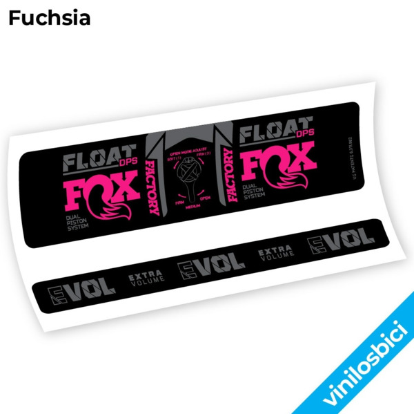 Fox Float DPS Factory 3Pos 2021 Pegatinas en vinilo adhesivo Amortiguador (7)