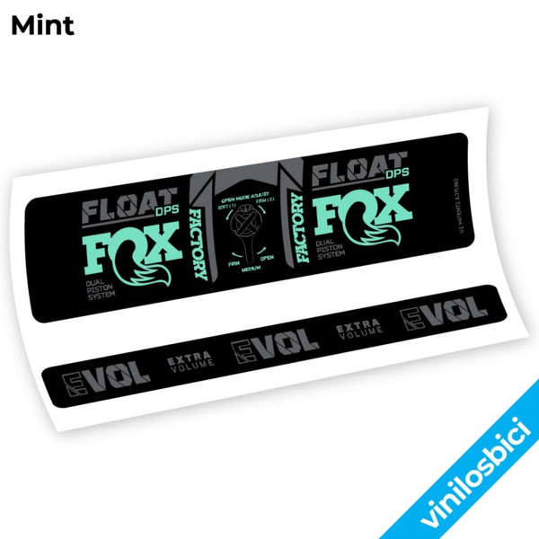 Fox Float DPS Factory 3Pos 2021 Pegatinas en vinilo adhesivo Amortiguador (12)
