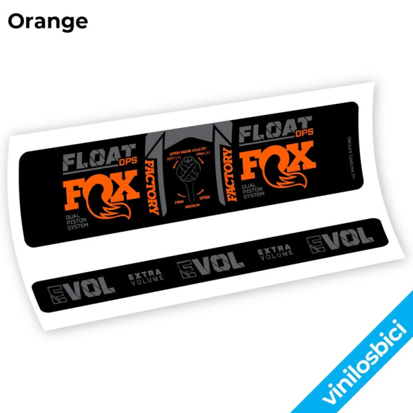 Fox Float DPS Factory 3Pos 2021 Pegatinas en vinilo adhesivo Amortiguador (17)