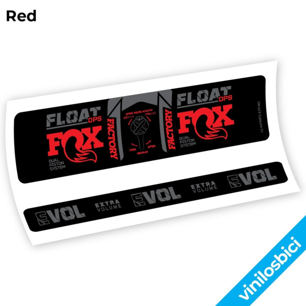 Fox Float DPS Factory 3Pos 2021 Pegatinas en vinilo adhesivo Amortiguador (20)