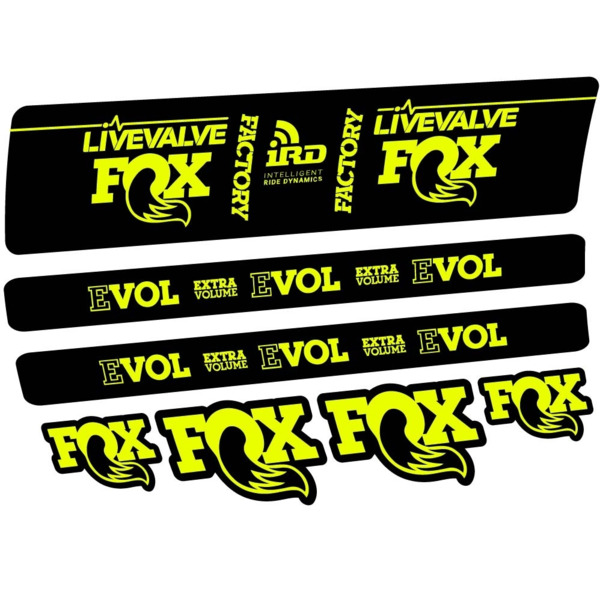 Fox DPS LiveValve 2019 Pegatinas en vinilo adhesivo Amortiguador (2)