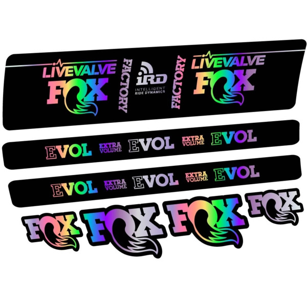 Fox DPS LiveValve 2019 Pegatinas en vinilo adhesivo Amortiguador (8)