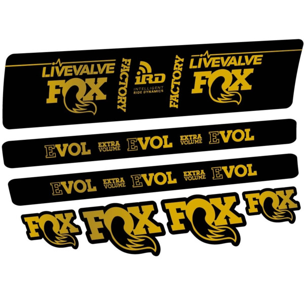 Fox DPS LiveValve 2019 Pegatinas en vinilo adhesivo Amortiguador (13)