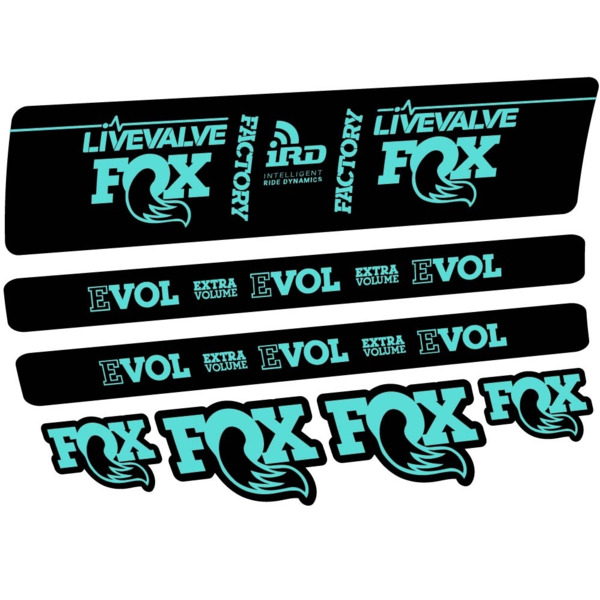 Fox DPS LiveValve 2019 Pegatinas en vinilo adhesivo Amortiguador (22)