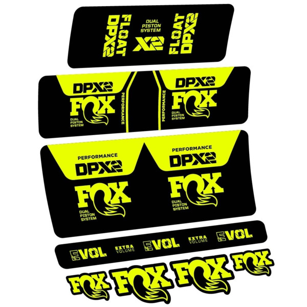 Fox DPX2 Performance 2021 Pegatinas en vinilo adhesivo Amortiguador (2)